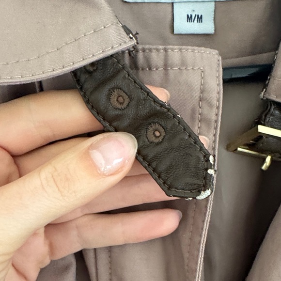 Cole Haan Dusty Taupe Belted Trench Coat - Picture 5 of 10